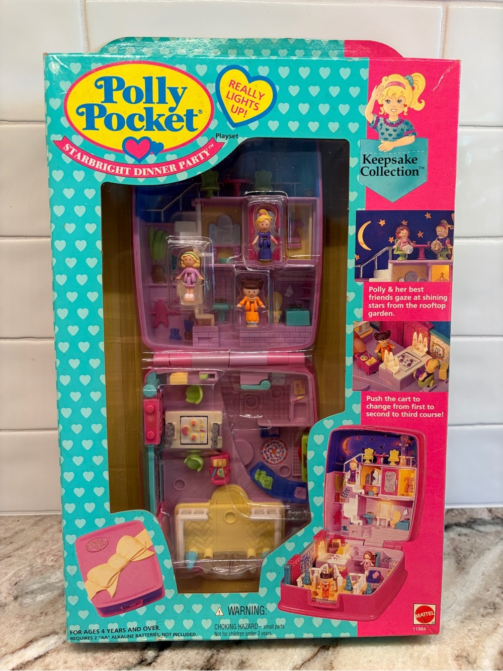 1994 Polly Pocket Star Bright Dinner Party Mattel New In Box Vintage NIB